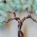 brown aluminum wire is twisted to creat branches and trunk